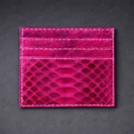 Цикламен картхолдър кожа от питон