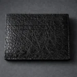 Черен картхолдър крокодилска кожа
