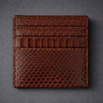 Кафяв картхолдър кожа от питон