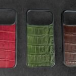 Цветен калъф за iPhone крокодилска кожа