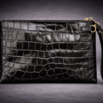 Мъжка чанта плик -крокодилска  кожа